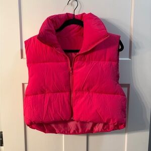 Hot Pink Puffer Vest